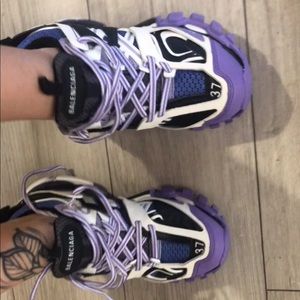 Black and purple track balenciaga